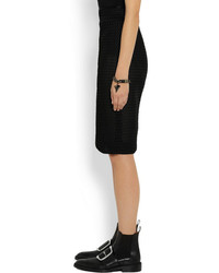 Черная юбка-карандаш в сеточку от Givenchy