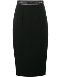 Черная юбка-карандаш с принтом от Dolce & Gabbana