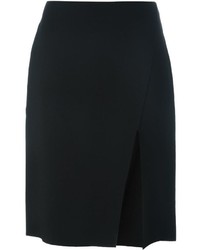 Черная юбка-карандаш с разрезом от Versace