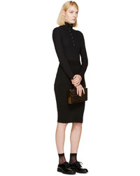 Черная юбка-карандаш от Alexander McQueen