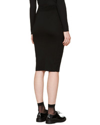 Черная юбка-карандаш от Alexander McQueen