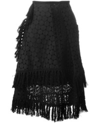 Черная юбка крючком от See by Chloe