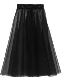 Черная юбка-миди из фатина со складками от I.D. Sarrieri