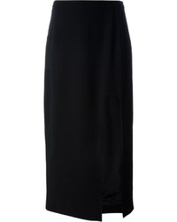 Черная юбка-миди с разрезом от Opening Ceremony