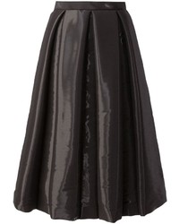 Черная юбка-миди со складками от Anrealage