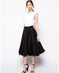 Черная юбка-миди со складками от Closet