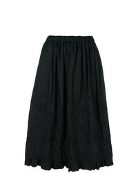 Черная юбка-миди со складками от Comme Des Garcons Comme Des Garcons
