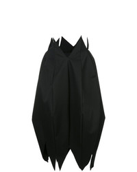 Черная юбка-миди со складками от Comme Des Garçons Vintage