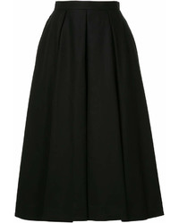 Черная юбка-миди со складками от Enfold