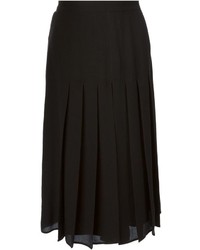 Черная юбка-миди со складками от Givenchy
