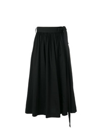 Черная юбка-миди со складками от Lemaire