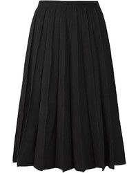 Черная юбка-миди со складками от Marc Jacobs