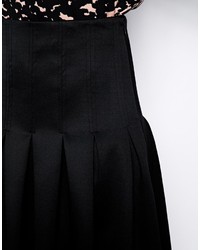 Черная юбка-миди со складками от Asos