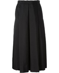 Черная юбка-миди со складками от No.21