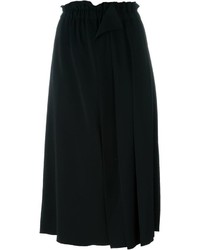 Черная юбка-миди со складками от No.21