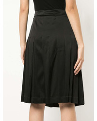 Черная юбка-миди со складками от Moschino