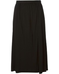 Черная юбка-миди со складками от Saint Laurent