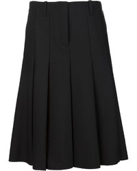 Черная юбка-миди со складками от Vera Wang