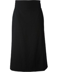 Черная юбка-миди от Jil Sander