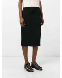Черная юбка-миди от T by Alexander Wang