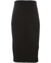 Черная юбка-миди от Victoria Beckham
