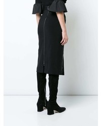 Черная юбка-миди от Antonio Berardi