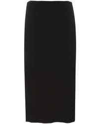 Черная юбка-миди