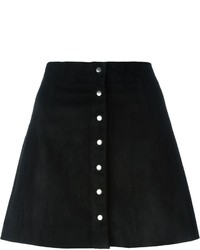 Черная юбка на пуговицах от Alexander Wang