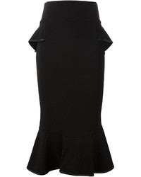 Черная юбка с баской от Givenchy