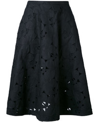 Черная юбка с вышивкой от Aspesi
