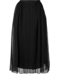 Черная юбка с вышивкой от See by Chloe