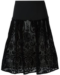 Черная юбка с вышивкой от Ungaro