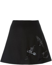 Черная юбка с пайетками от RED Valentino