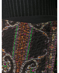 Черная юбка с принтом от Etro