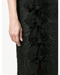 Черная юбка с украшением от Fendi