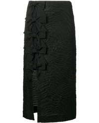 Черная юбка с украшением от Fendi