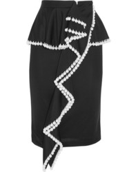Черная юбка с украшением от Givenchy
