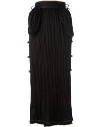 Черная юбка с украшением от Loewe