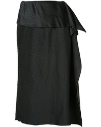 Черная юбка со складками от Issey Miyake