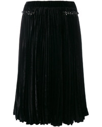 Черная юбка со складками от No.21