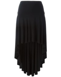 Черная юбка со складками от Norma Kamali