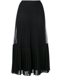 Черная юбка со складками от Twin-Set