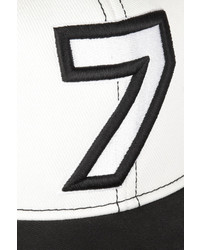 Женская черно-белая бейсболка с принтом от Karl Lagerfeld