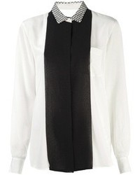 Черно-белая блуза на пуговицах от Paul Smith