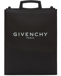 Черно-белая большая сумка из плотной ткани с принтом от Givenchy