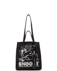 Черно-белая большая сумка из плотной ткани с принтом от Marc Jacobs