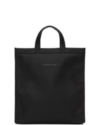 Черно-белая большая сумка с принтом от MM6 MAISON MARGIELA