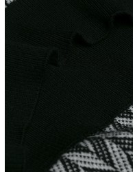 Мужская черно-белая водолазка с геометрическим рисунком от Givenchy