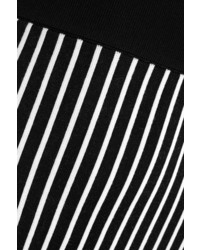 Черно-белая длинная юбка в вертикальную полоску от Christopher Kane