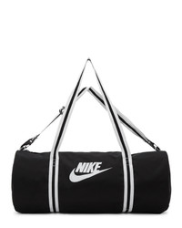 Мужская черно-белая дорожная сумка из плотной ткани от Nike